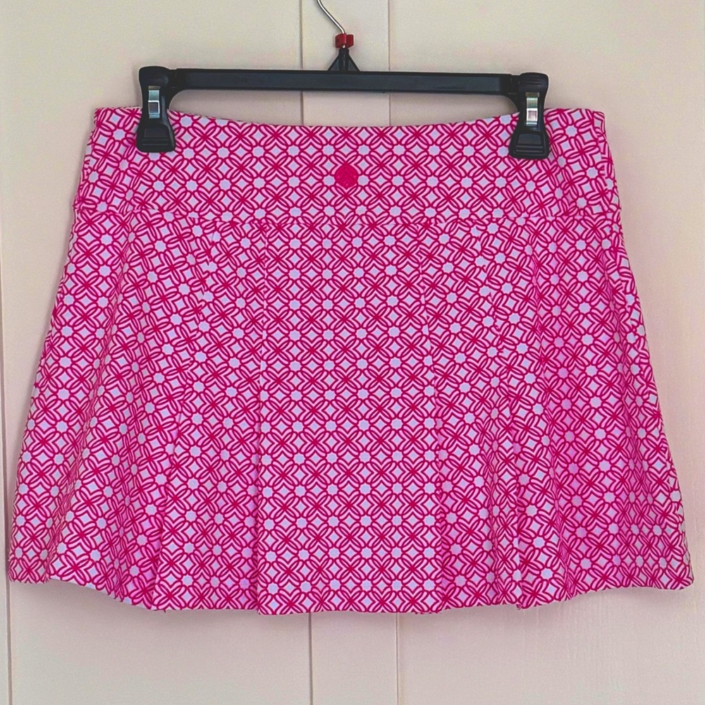 NWT Lily Pulitzer UPF 50+ Luxletic Malaga Skort Passion Fruit Pink Butterfly S - Picture 7 of 8